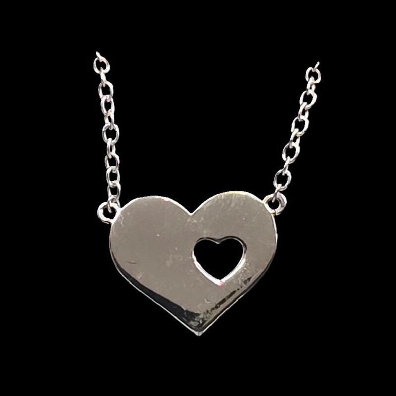 FSJ681A SILVER HEART PENDANT